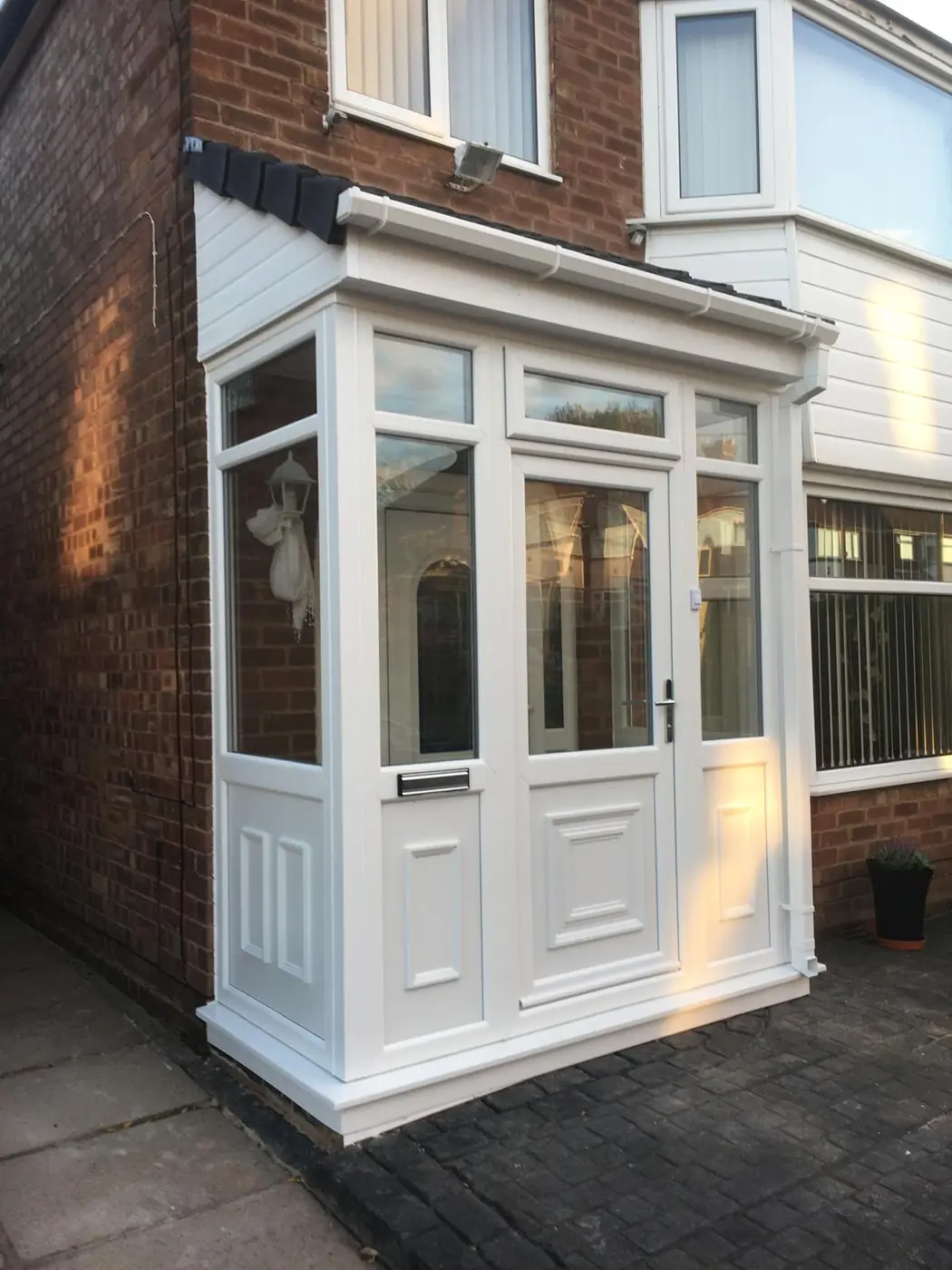 Front porch installation